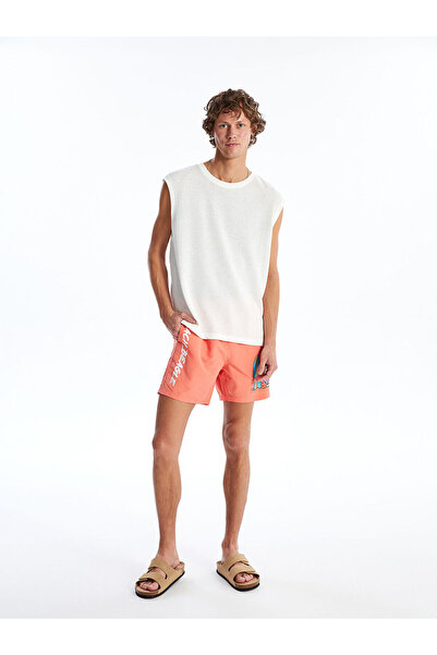 LC Waikiki Ανδρικό μαγιό Özmarka Νέας Σεζόν σε κοντό μήκος με στάμπα