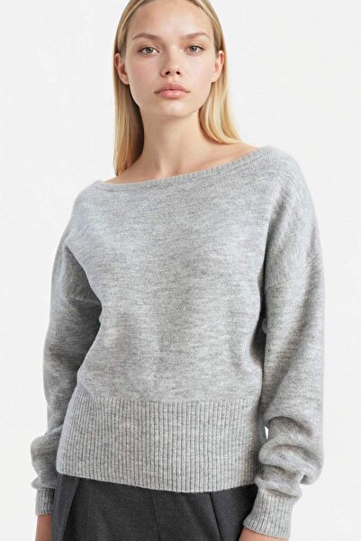 DeFacto Regular Fit Open Shoulder Knitwear Sweater G8898Ax25Cw