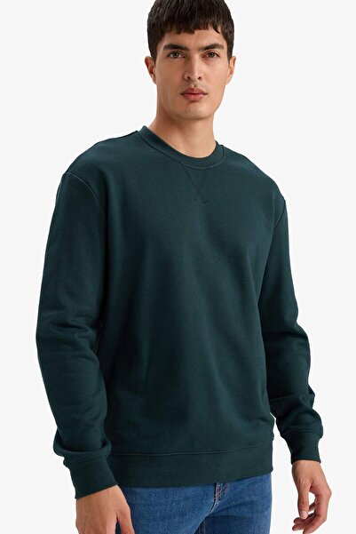 DeFacto 100% Cotton Basic Sweatshirt E8339Ax26Sp
