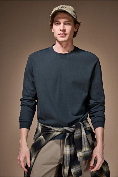 DeFacto قميص طويل الأكمام مصنوع من القطن بنسبة 100% F8733AX26SP