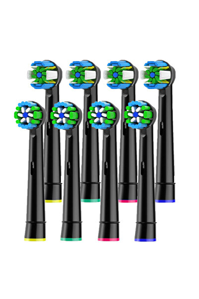 Choice4 مجموعة رؤوس فرشاة أسنان مكونة من 8 قطع متوافقة مع فرشاة الأسنان الكهر...