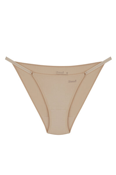 Kom Women's Modal-Cotton, Drawstring Sides, 3-Piece Thong Panties (with Socks...