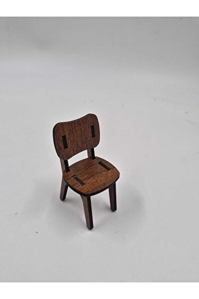 NETWORK ART 30 Adet Ahşap Minyatür Oyuncak Dekoratif Sandalye 7 Cm X 4 Cm X 4 Cm