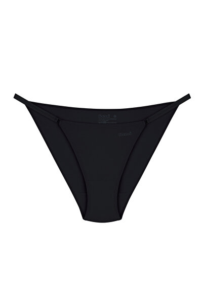 Kom Women's Modal-Cotton, Drawstring Sides, 3-Piece Thong Panties (with Socks...