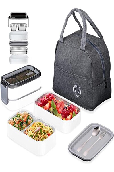 Arabest Stainless Steel Double Layer Lunch Box, Leakproof Lunchbox, Food Stor...