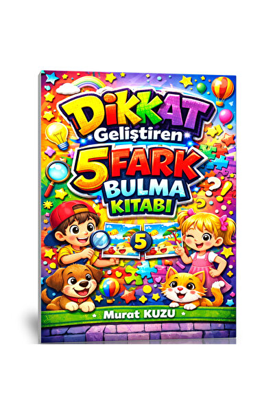 EBE Enine Boyuna Eğitim Attention-Enhancing 5 Difference-Finding Books (73 Fu...