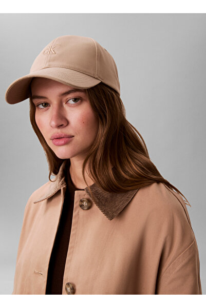 Calvin Klein Kahve Kadın Şapka MONOGRAM EMBROIDERY BASEBALL CAP