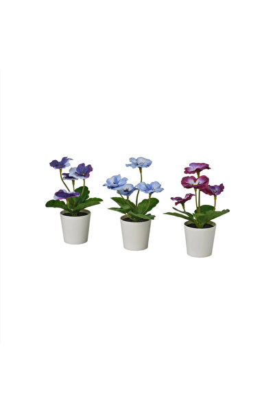 IKEA Fejka Artificial Plant, Multicolored, 6 Cm, 3 Pieces, Hercaimenekşe, Ind...