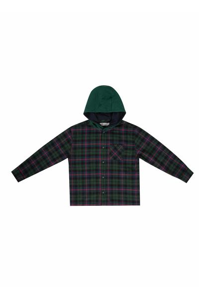 Lee Cooper Ekose Lacivert - Kırmızı Erkek Çocuk Gömlek 261 LCB 241005 BORIS L...