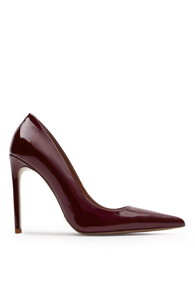 Jabotter %100 Deri Bordo Kadın Stiletto MONACO RUGAN 10 CM STİLETTO