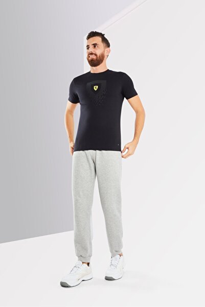 Scuderia Ferrari Men Sportswear Short Sleeve Brand Logo T-Shirt, Black