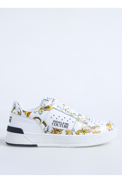 VERSACE JEANS COUTURE FONDO STARLIGHT DIS. SJ4 Beyaz - Altın Erkek Sneaker