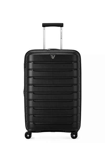 Roncato Siyah Çekçekli Sert Valiz 41818201TROLLEY MEDIO68 CM B-FLYING
