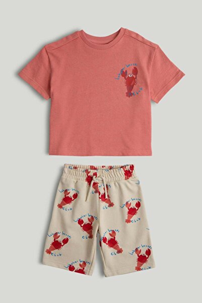MOTHERCARE Lobster Shorts and T-Shirt Outfit