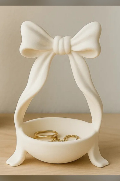 Genç 3D Bijuterii Coquette Fiyonk și tavă pentru chei |   Platou decorativ es...