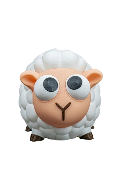 3dprototürk صندوق النقود اللطيف على شكل خروف من إيكو لونج بطول 13 سم - ديكور ...