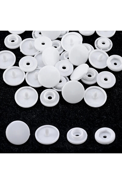 Choice14 أزرار كبس بيضاء، 100 مجموعة، أزرار بالجملة، أزرار كبس بلاستيكية T5 ل...