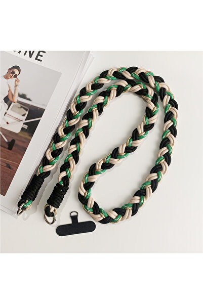 Choice3 حبل تعليق جديد للهاتف مصنوع من بوليستر /النايلون باللونين الأسود والأ...