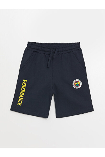 LC Waikiki Beli Lastikli Fenerbahçe Baskılı Erkek Çocuk Şort