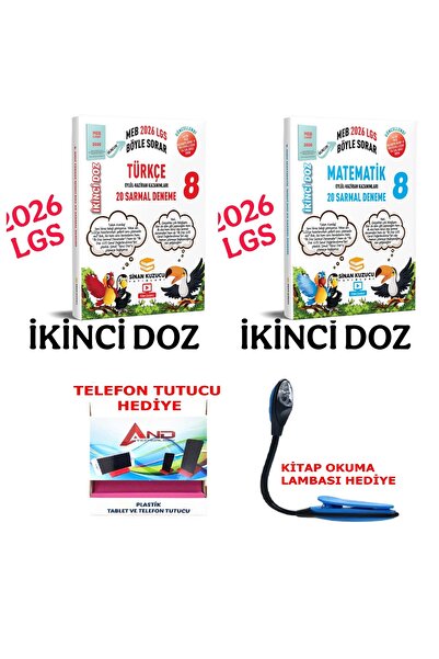 SİNAN KUZUCU YAYINLARI 2026-2027 Müfredat 8 Sınıf LGS Türkçe-Matematik İkinci...