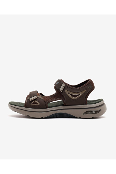 SKECHERS GO WALK ARCH FIT 2.0 SANDAL Erkek Kahverengi Sandalet 229309 BRN