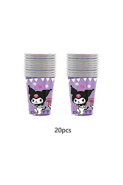 Miniso 70ml 20pcs 10/20/30/40pcs Sanrio Kuromi Party Supplies，Paper cups for ...