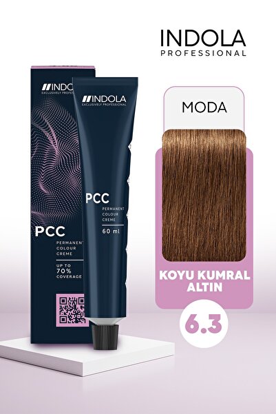 Indola PCC 6.3 60ML Koyu Kumral Altın Saç Boyası