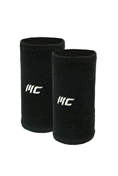 MUSCLECLOTH Training Uzun Havlu Bileklik 2'li Paket Siyah