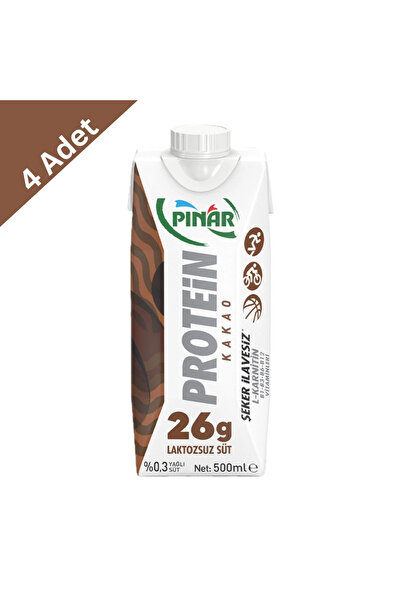 Pınar Protein Kakaolu Süt 500 ml x 4 Adet