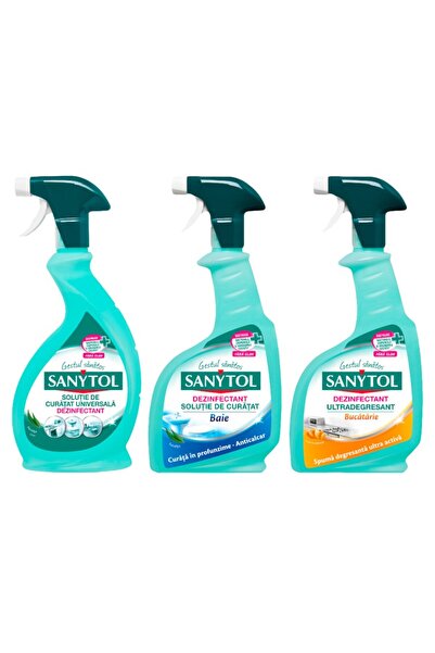 Sanytol Cleaning Set, Multi-Surface Disinfectant, Bathroom Disinfectant, Kitc...