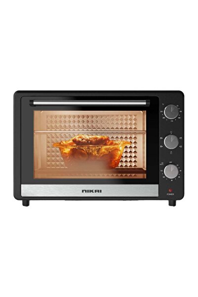Nikai 46L Electric Oven, 1500W Power, Adjustable Temperature, 7 Heating Stages