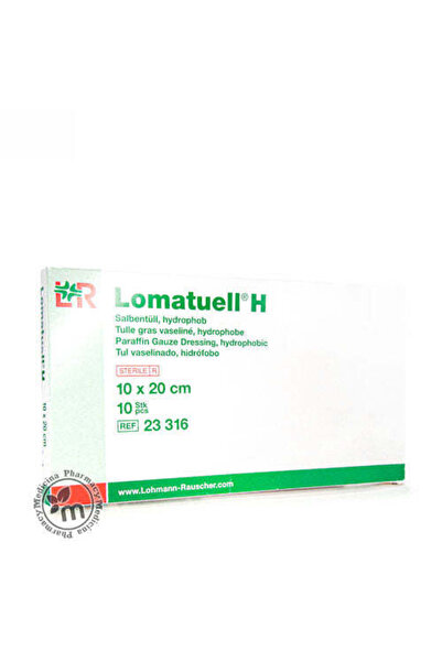 LR ضمادات شاش البارافين المعقمة المقاومة للماء من لوماتويل إتش (10 × 20 سم)