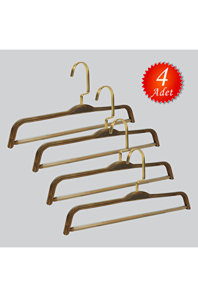 NYN Drveni (Gold Hook Lama) 8176 Vješalica za pantalone Boja 4 komada