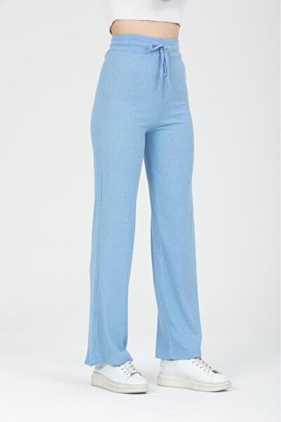 AŞMİ Casual flared pants with drawstring waist