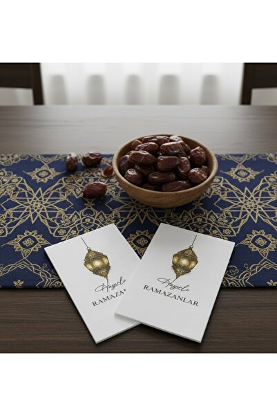 Jovi 32 قطعة من مناديل المائدة الورقية الفاخرة بتصميم رمضان مع كتابة 'رمضان م...