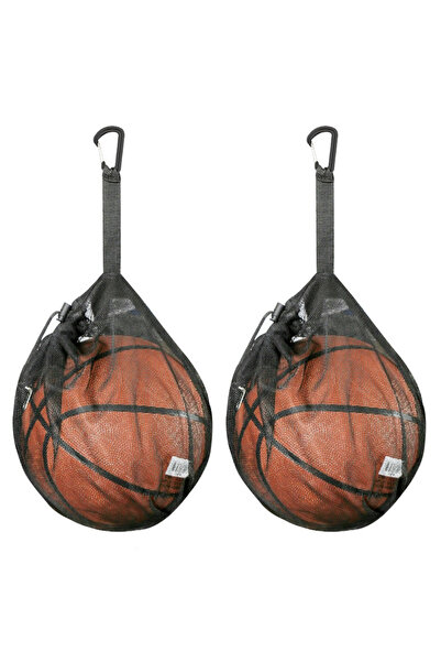 Choice black-2pcs Portable basketball net bag, football bag, volleyball bag, ...