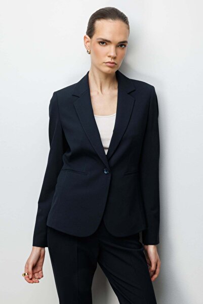 Ekol Fleto Pocketed Single Button Jacket