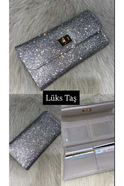 Lüks Taş Taşlı Cüzdan [ 04 mm. taş ]