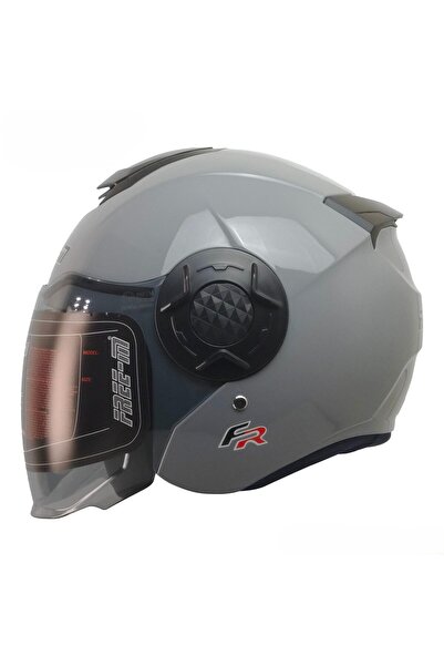Free-M 665 Yarım Kask Güneş Vizörlü (nardo grı)