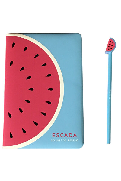 Escada , Summer Limited Edition - Sorbetto Rosso, GWP Notebook, Blue
