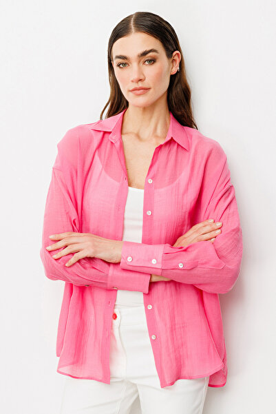 Ekol Buttoned Long Sleeve Women's Shirt 25Yekl03020