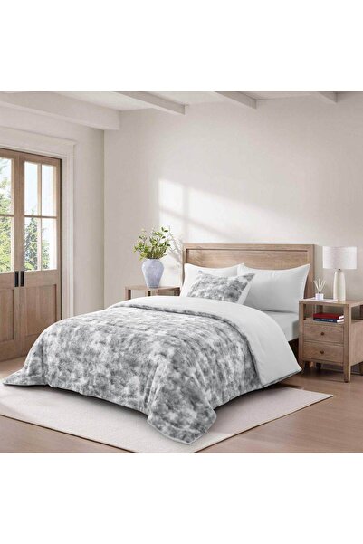 Orange Bed & Bath Brushed | Winter Fur Quilt Set (Single, 2 Pieces)