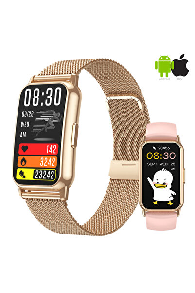 Zenark Ceas Smartwatch C22 Lite, Ecran UHD, Ritm Cardiac, SpO2, Tensiune, 2 B...