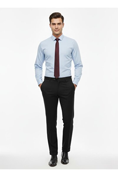 Presto Erkek Janella Serisi Regular Fit Siyah Kumaş Pantolon – Premium Kumaş,...