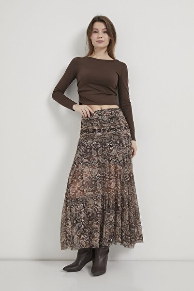 Arma Life Armalife 10499 Waist-Cinched Detail Women's Tulle Skirt