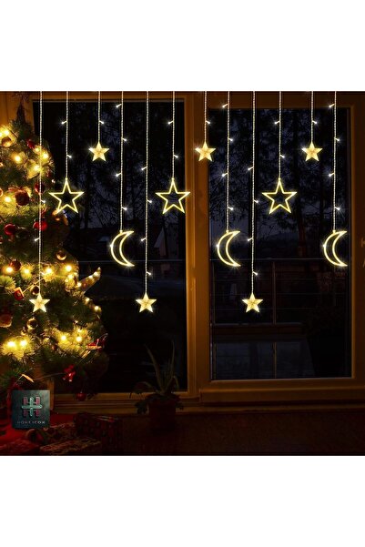 HOME ICON Ramadan Decorative Lights – 3.5M Warm White LED String with Stars &...