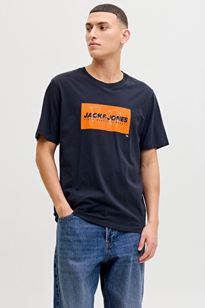 Jack & Jones Ανδρικό μπλουζάκι με τυπωμένο λογότυπο στο στήθος - Cole