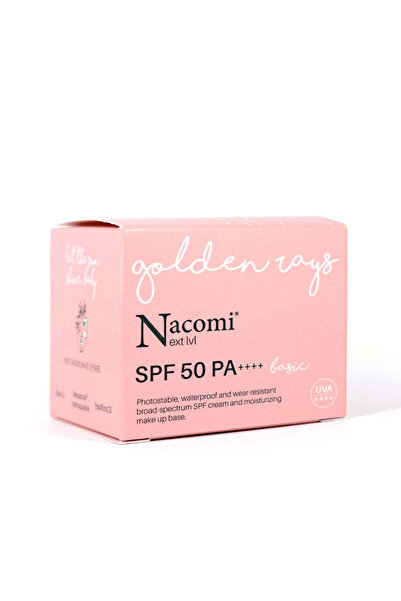 Nacomi كريم جولدن رايز الأساسي المرطب والمقاوم للماء للوجه، بعامل حماية من ال...