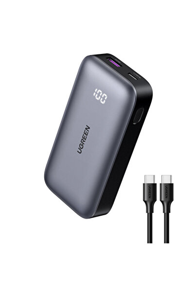 Ugreen External Battery 10000mAh Ugreen, 30W, Gray