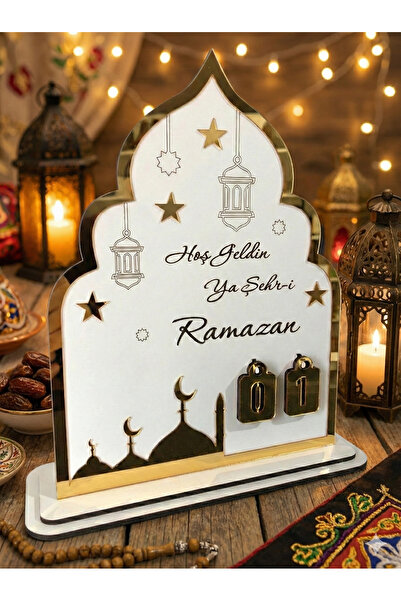 Vera Atolye 30 günlük Ramazan Takvimi Stantlı Mdf&Pleksi